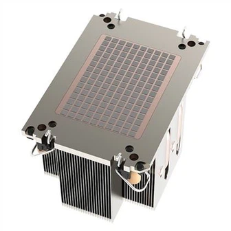 Radiateur en aluminium d'unité centrale de traitement de serveur du caloduc 2U d'aileron de tirette pour LGA4189