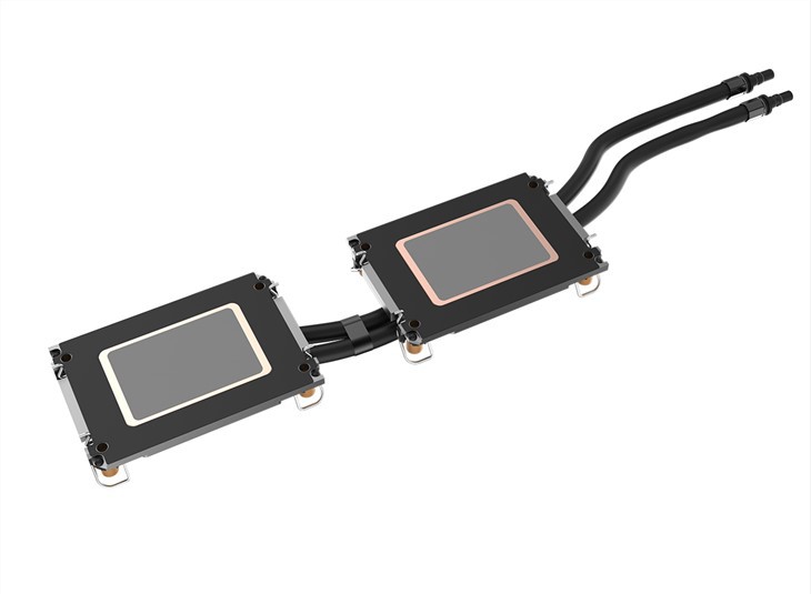 Système de refroidissement liquide de radiateur de plaque froide de cuivre pour LGA4189