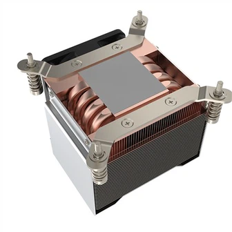 Dissipateur thermique à ailettes en aluminium avec caloduc