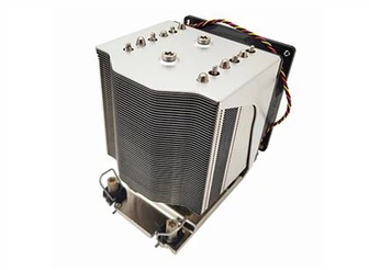 Refroidisseur d'unité centrale de traitement de la plaque de cuivre 4U d'aileron de tour en aluminium pour LGA4189