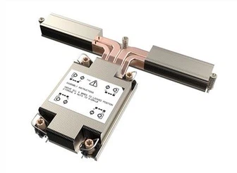 Dissipateur thermique en aluminium d'unité centrale de traitement de serveur de la plaque de cuivre EAVC d'aileron de tirette avec des caloducs pour LGA4189