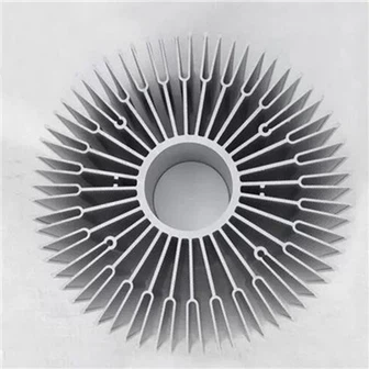 Dissipateur de chaleur rond en aluminium extrudé