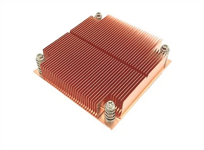 Dissipateur thermique pour processeur Intel LGA1200 à ailettes en cuivre